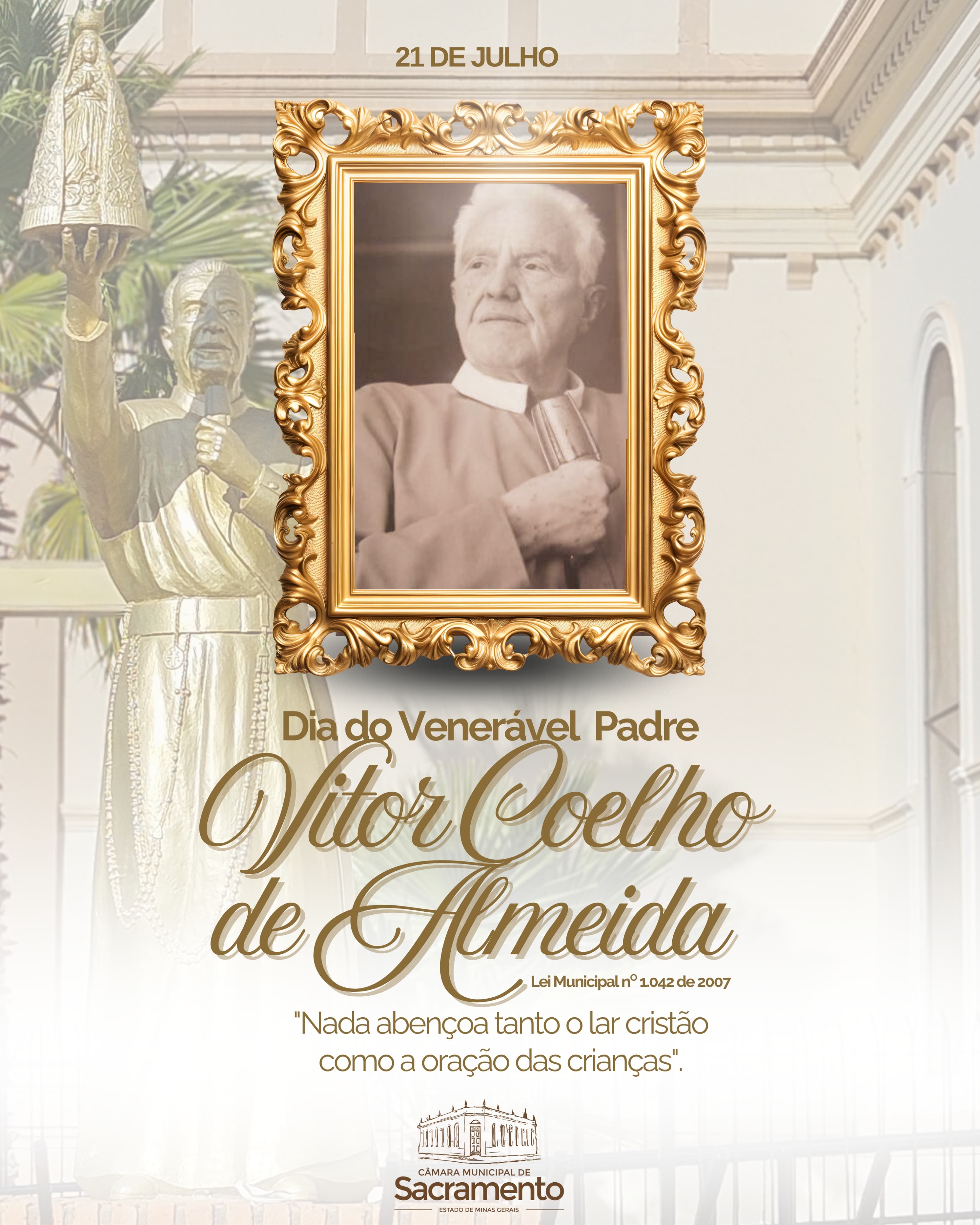Sacramentano Pe. Vitor Coelho de Almeida está prestes a se tornar Santo da Igreja Católica