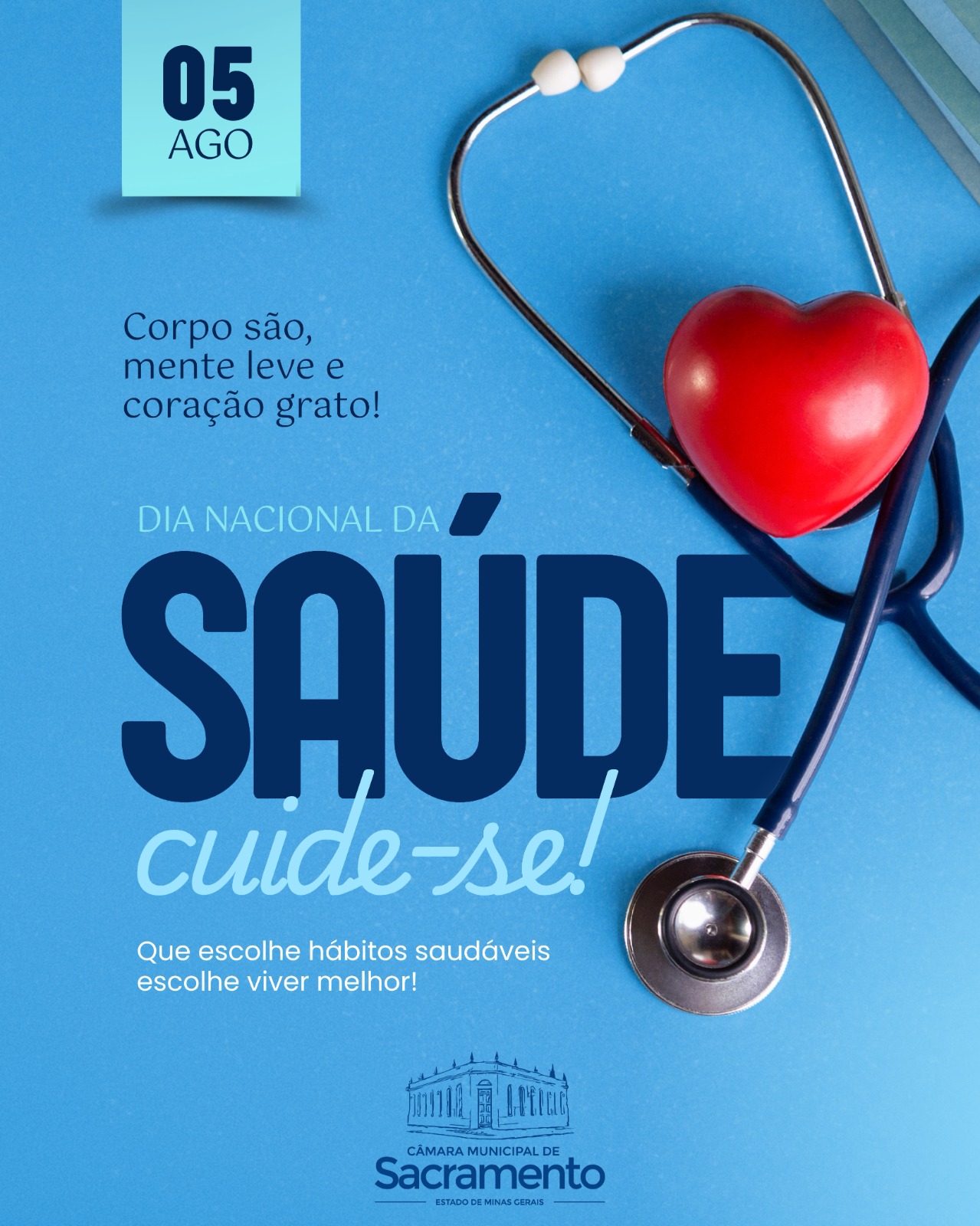 O Dia Nacional da Saúde surgiu para incentivar a população a adotar medidas básicas de cuidado com a saúde