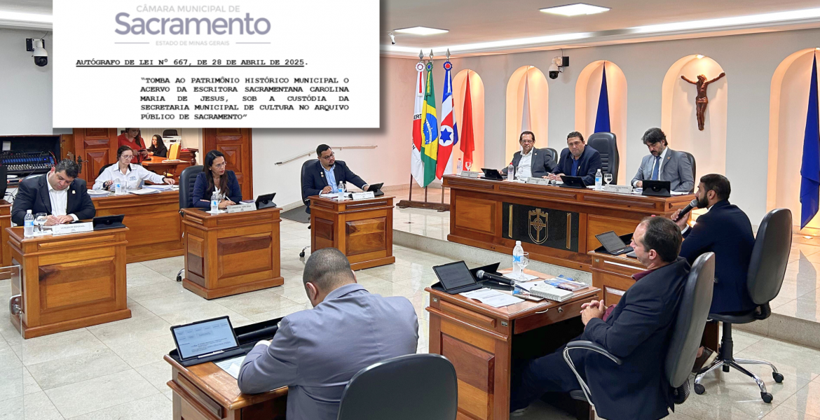 Lei que tomba ao Patrimônio Histórico Municipal o acervo da escritora Carolina Maria de Jesus é aprovada na Ordem do Dia