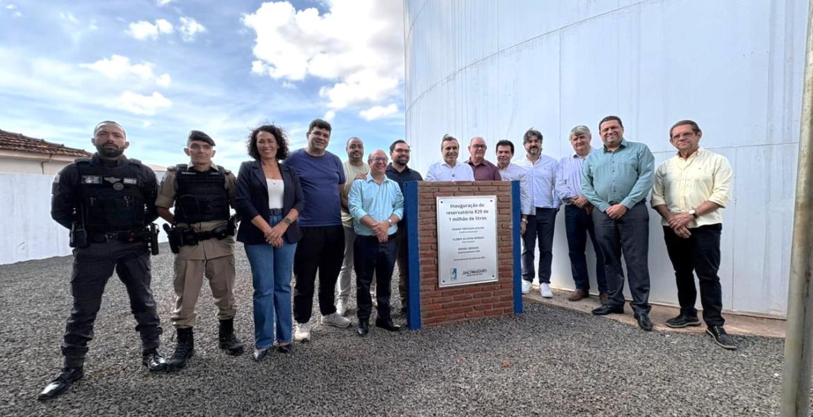 Entrega do novo reservatório de 1 milhão de litros do SAAE foi uma das ações do dia