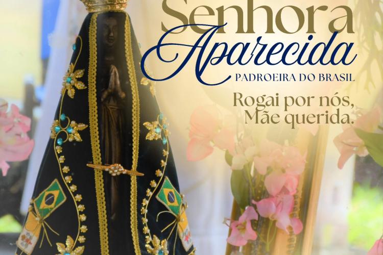Nossa Senhora da Conceição Aparecida é considerada a padroeira do Brasil