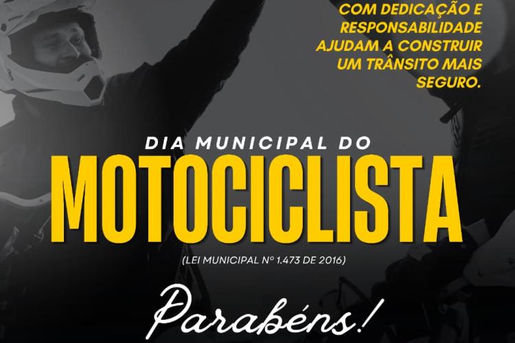 A data presta homenagem àqueles que utilizam a motocicleta como meio de transporte, instrumento de trabalho, prática esportiva ou hobby
