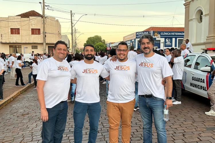 Na foto: Presidente Dr. Talhys, vereador Victor Rodrigues, 2º Secretário Daniel Campos e 1º Secretário Kiko Bonfim