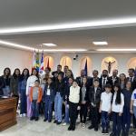 Alunos das escolas municipais marcaram presença na solenidade