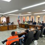 Autoridades e representantes das forças de segurança compuseram lugar de destaque